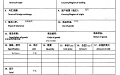 礦產(chǎn)資源-自動(dòng)進(jìn)口許可證(樣例)